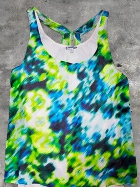 Express Vibrant Pixelated Watercolor Tank
